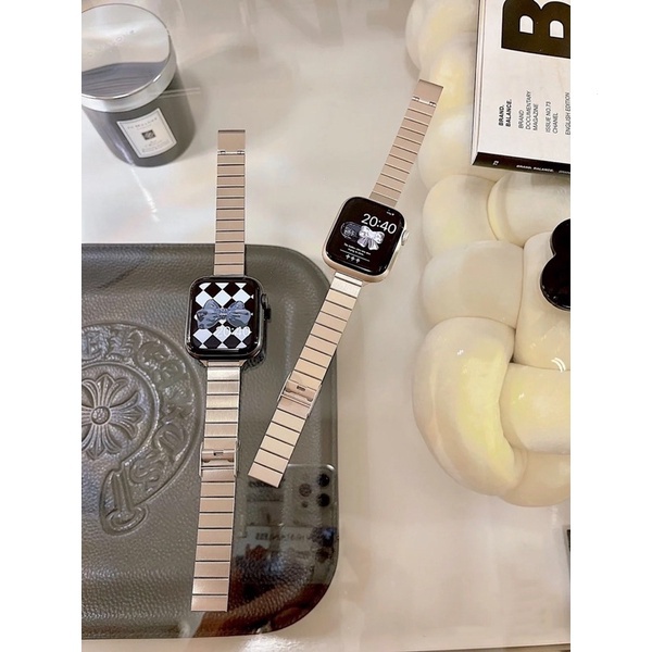 現貨+免運 小蠻腰造型錶帶 金屬錶帶 S8 S7 SE S6  Apple Watch錶帶 蘋果錶帶 女性錶帶