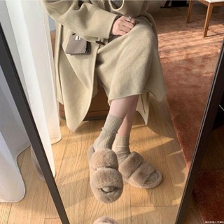 💥限時免運💥毛毛拖鞋女外穿2022新款韓版ins潮鞋秋冬家用家居棉拖鞋子春夏季保暖棉拖鞋 毛絨拖鞋 室內家居拖鞋