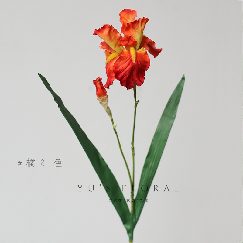 ☁☁俞悦仿真花 德國鳶尾 單枝假花 室內花藝 外貿尾貨 量少 售完為止