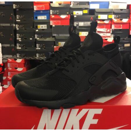 正貨NIKE AIR HUARACHE RUN ULTRA GS 全黑武士