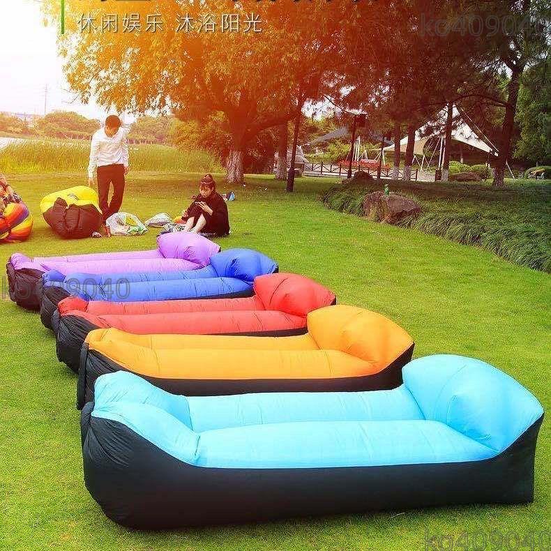 戶外懶人充氣沙發 網紅充氣床公園氣墊床床墊 空氣床午休懶人床單人充氣沙發 好用方便