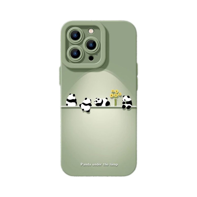 蘋果15promax手機殻iPhone15蘋果15pro手機殻熊貓花花全包14可愛 9XJ1