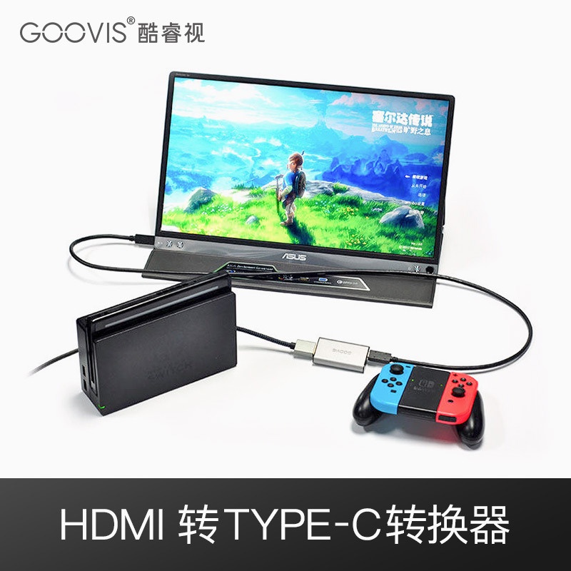 ♭【】酷睿視GOOVIS HDMI轉Type-c轉接器USB-c便攜顯