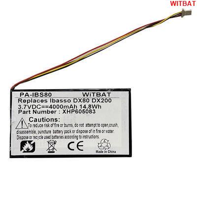 WITBAT適用艾巴索Ibasso Dx80, DX200音頻播放器電池XHP605083🎀