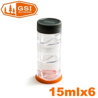 【GSI 美國 Spice Rocket 三合一調味料罐 15mlx6格】79497/調味罐/調味瓶/香料罐/露營/野餐