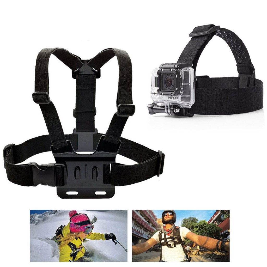 Head Strap Chest strap Mount Accessories Kits for Gopro 9 He