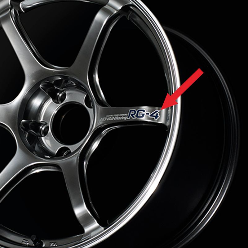 易車族 適用於ADVAN Racing RG-4輪轂 RG4改裝翻新輪圈裝飾汽車貼紙貼標