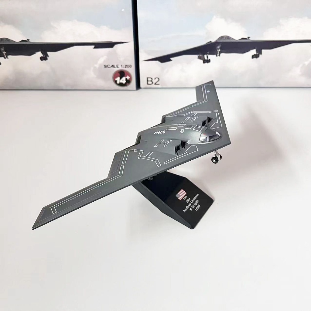 戰機模型 WLTK1/200 幽靈B2隱形轟炸機合金仿真靜態飛機模型1066美利堅號 客機 合金 飛機模型 飛機玩具
