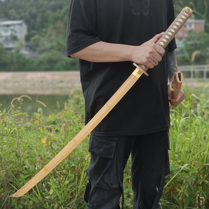 創新木刀日式居合道古風竹劍訓練專業同款玩具武士木劍實木木劍成人限定