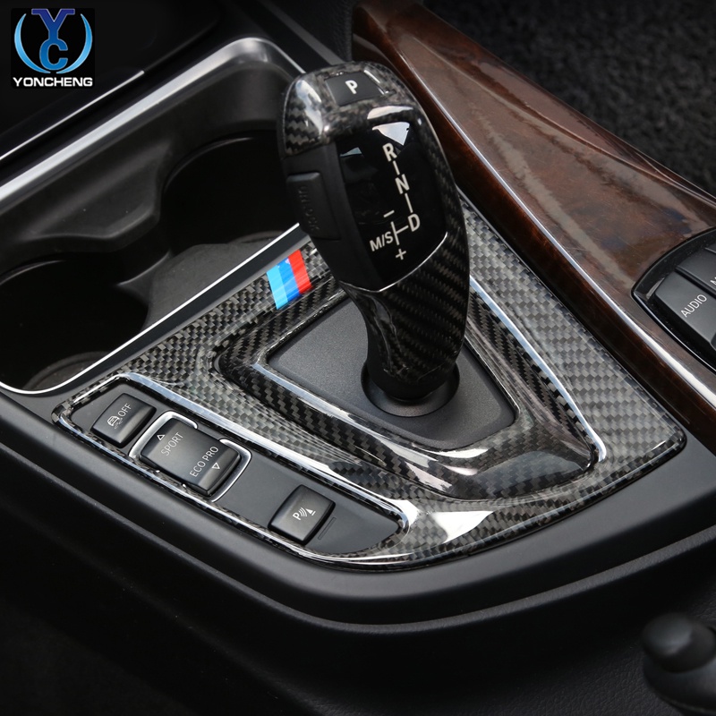 BMW 寶馬3系改裝中控車門面板檔把頭裝飾貼gt 320li內飾碳纖維F30配件