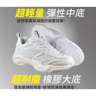 DIADORA 男鞋 白DA 3310後跟康特杯包覆 氣墊乳膠鞋墊 耐磨防滑慢跑鞋