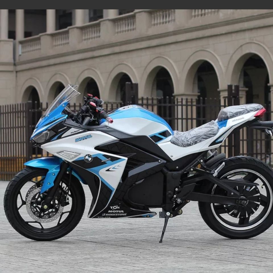 【特價優惠】V6地平線S款電動跑車摩托車大型趴賽小忍者R3電摩街車電動摩托