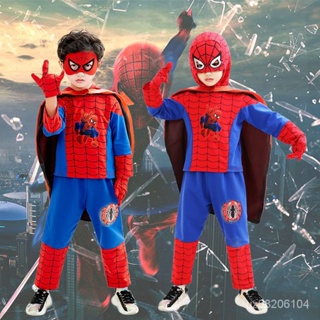 萬聖節蜘蛛俠兒童套裝男童蝙蝠俠服裝幼兒園角色扮演cosplay衣服 FJQU