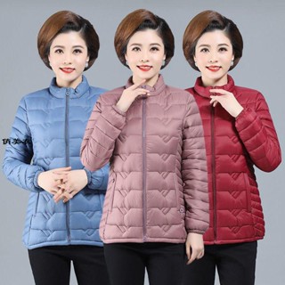 女裝外套 棉服外套 秋冬外套 中老女裝棉服 短款羽絨棉服 中媽媽裝秋冬大碼冬天衣服 外套 棉襖外套