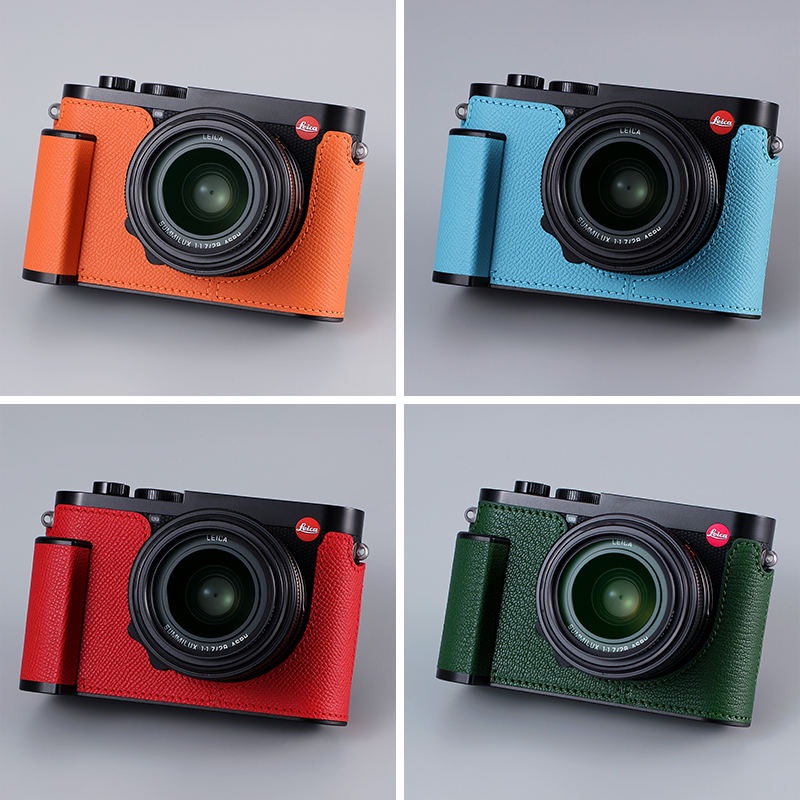 現貨速發 相機包 保護殼 皮套 Milicase訂製適用徠卡Leica Q3 真皮套 保護套 手柄 相機套 底座