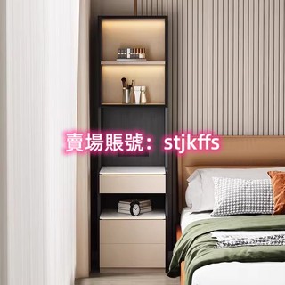 殺價 新品 免運 代客組裝 床頭櫃 窄邊置物架 高高款臥室現代簡約收納櫃 極窄床邊窄夾縫櫃 小型