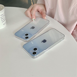 ✅滿99元出貨 同款韓國ins可愛藍色iPhone13漸變手機殼蘋果13/12ProMax軟11簡約