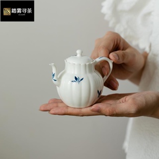 現貨 蝴蝶蘭花陶瓷茶壺小號單泡茶壺中式功夫茶具家用小壺