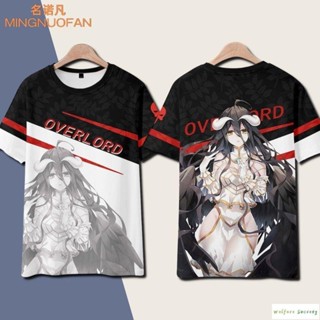 新款🔥不死者之王骨王雅兒貝德夏提雅T恤短袖動漫周邊OVERLORD 痛衣服夏 大尺碼上衣t cos上衣t恤