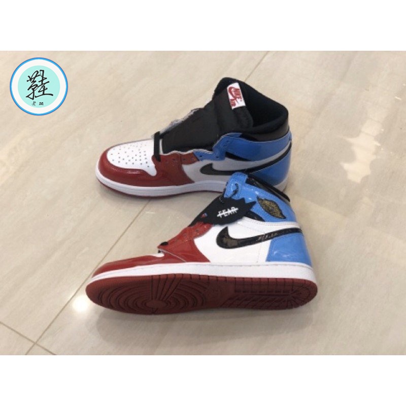 Nike Air Jordan 1 Fearless漆皮 紅藍 警燈 CK5666-100