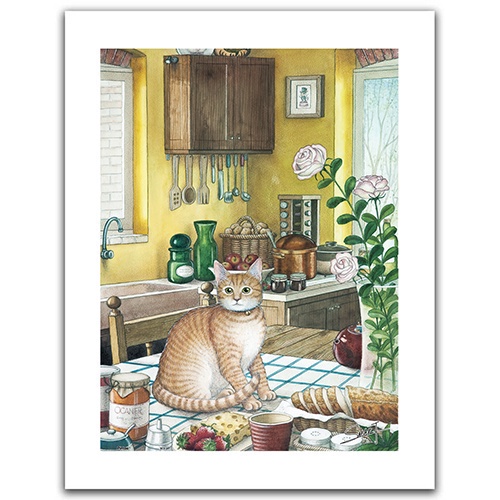 《出租拼圖》Pintoo 拼圖300片-廚房與貓系列-橘條貓