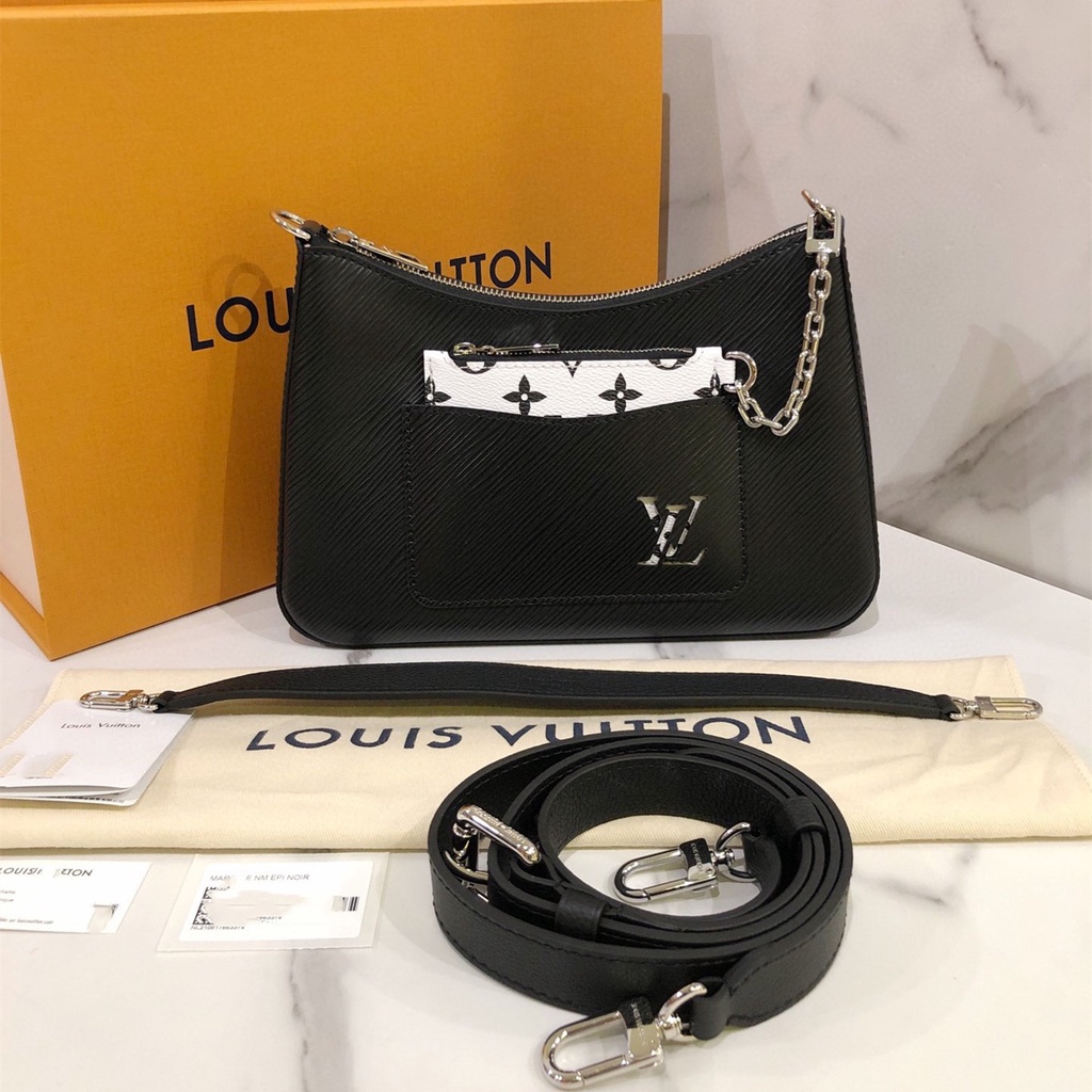 LV 路易威登 marelle可拆卸拉鍊袋腋下包 斜背包 斜背包 M80689 現貨