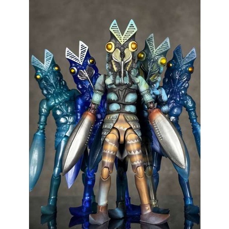 改良修復版小龍蝦 SHF 巴爾坦星人 奧特曼怪獸玩具 關節可動手辦