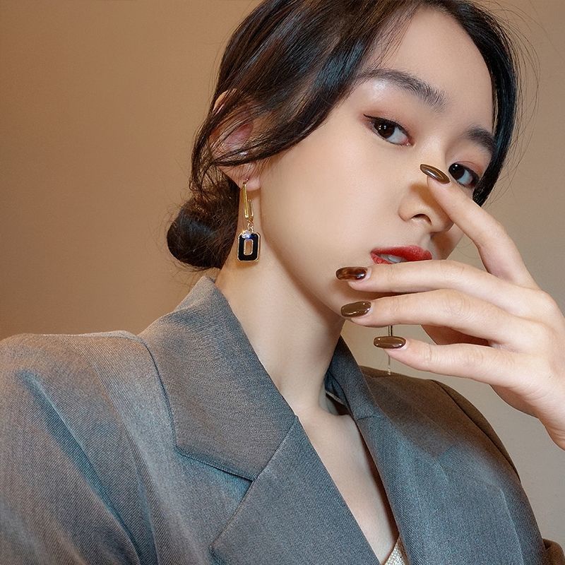 不對稱耳環女韓國氣質網紅耳飾2021年新款潮耳釘 小飾品✿barbie0823