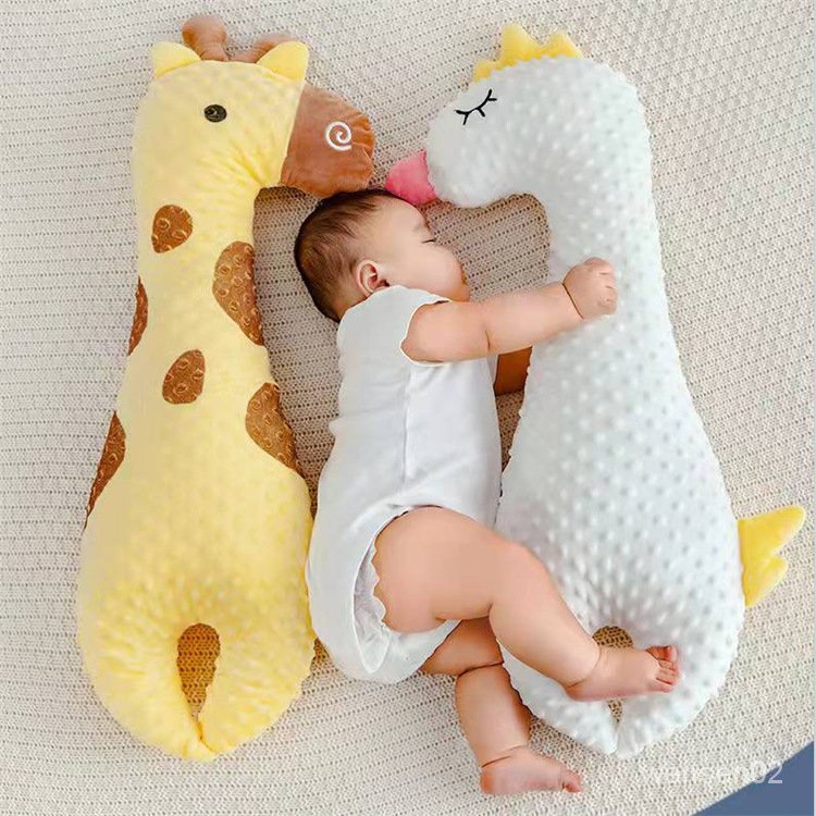 【哆哆購】網紅寶寶安撫趴睡枕飛機抱大白鵝抱枕嬰兒排氣枕 VAY3