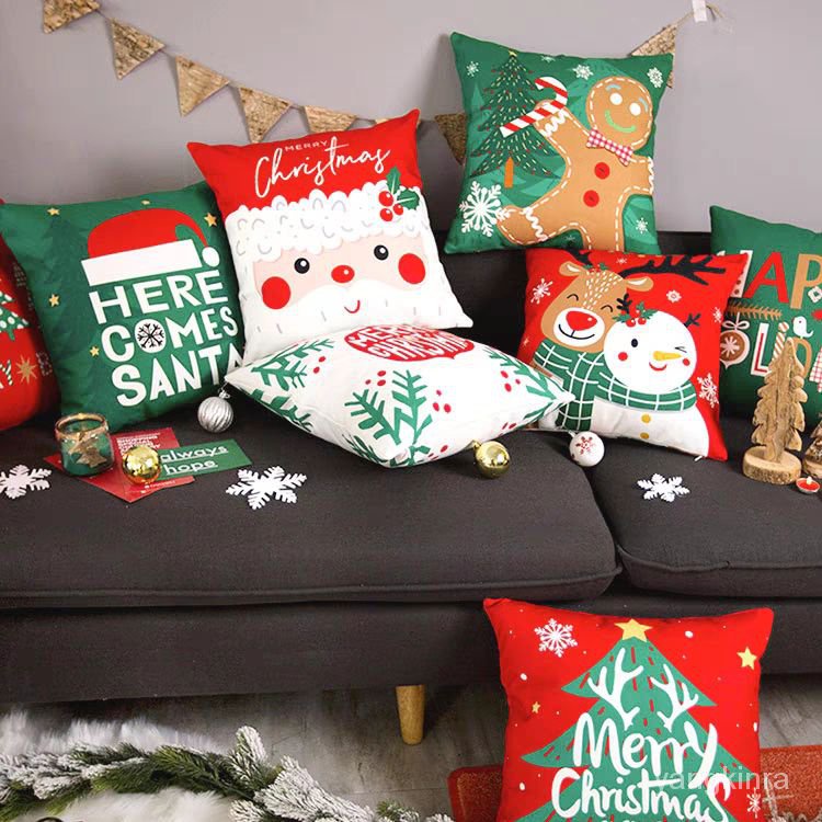 【臺灣熱賣⭕️】新款聖誕抱枕可愛麋鹿抱枕客廳沙髮靠枕聖誕桌麵擺件閨蜜聖誕禮物