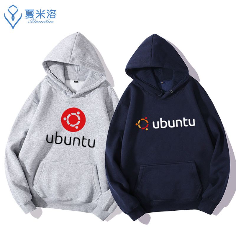 Linux系統衣服烏班圖UBUNTU連帽衛衣IT工程師 程序猿秋冬上衣外套《慢慢服飾》