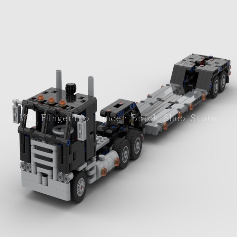 工程車積木 MOC-103351 迷你卡車 帶拖車 國產拼插積木 兼容樂高模型 556pcs