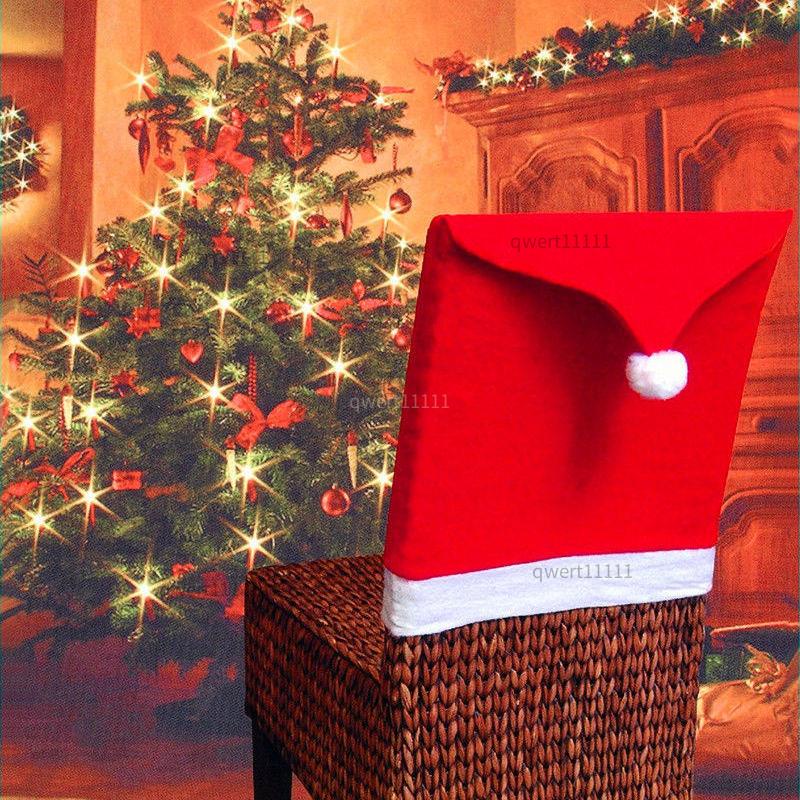 🎄耶誕節🎄圣誕節裝飾品椅子套酒店餐廳椅子罩卡通餐椅套老人雪人鹿節日用品