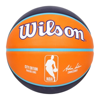 WILSON NBA城市系列-太陽-橡膠籃球 7號籃球(訓練 室外 室內「WZ4024224XB7」 橘丈青白藍