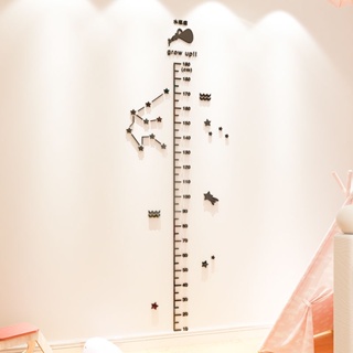 星座亞剋力3d立體墻貼畵客廳玄關臥室兒童房寶寶測量身高貼紙裝飾 身高尺 身高貼 牆貼 壁貼 紙尺