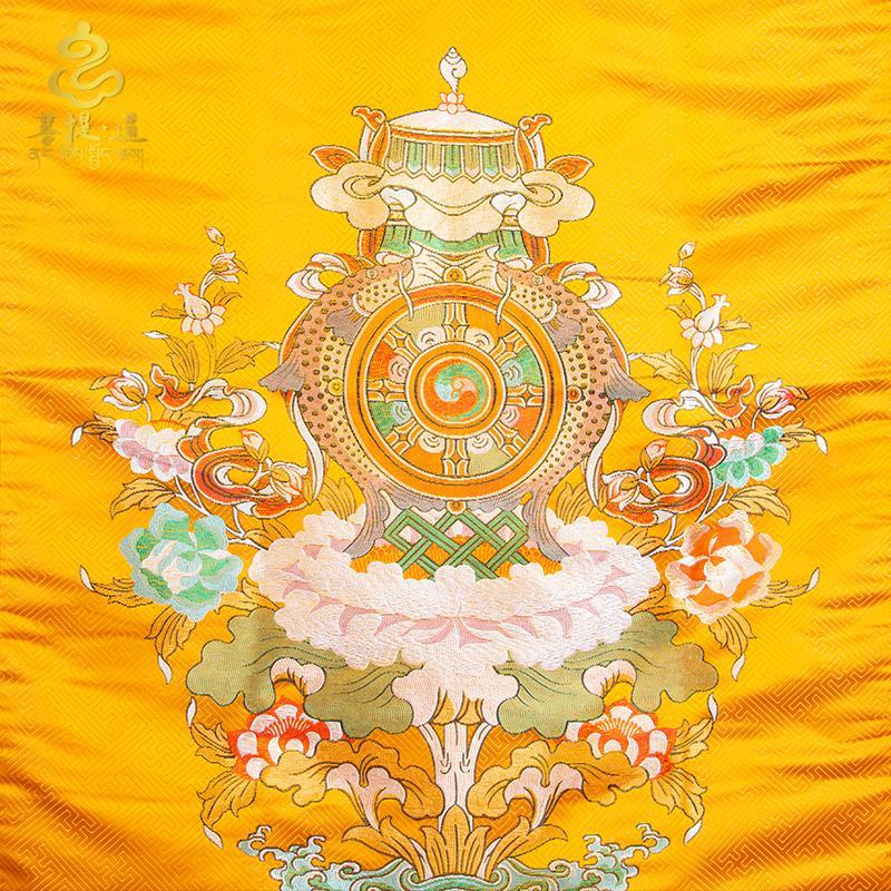 熱賣藏式門簾 西藏 家用尼泊爾手工刺繡八吉祥十相自在吉象隔斷藝掛簾米亞生活用品