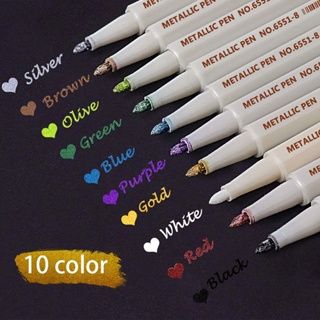 10 Colors Metallic Marker Marker Pen Set DIY Art Dauber Pen