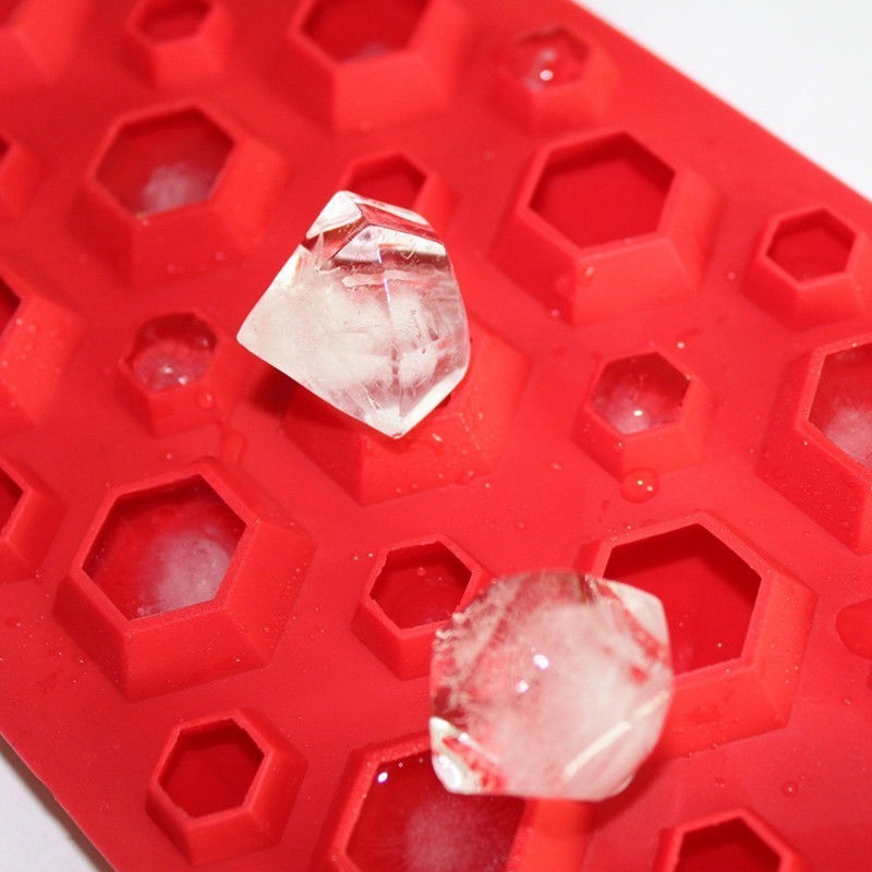3d Diamonds Gem Cool Ice Cube Chocolate Soap Tray Mold