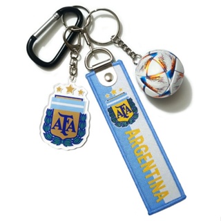 【HONG YANG】世界杯球迷紀念品德國法國阿根廷巴西英格蘭國家隊足球隊徽鑰匙扣