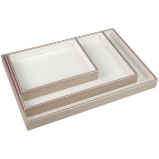 【本家優選百貨】-珠寶展示道具玉器陳列託盤空盤香檳色拉絲手鐲耳釘戒指首飾看貨盤