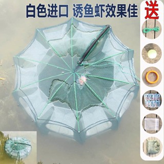 折疊魚籠蝦籠 捕魚籠 龍蝦網 新款漁網魚蝦網神器 抓撲捉螃蟹 泥鰍籠子【老趙精選】可開票