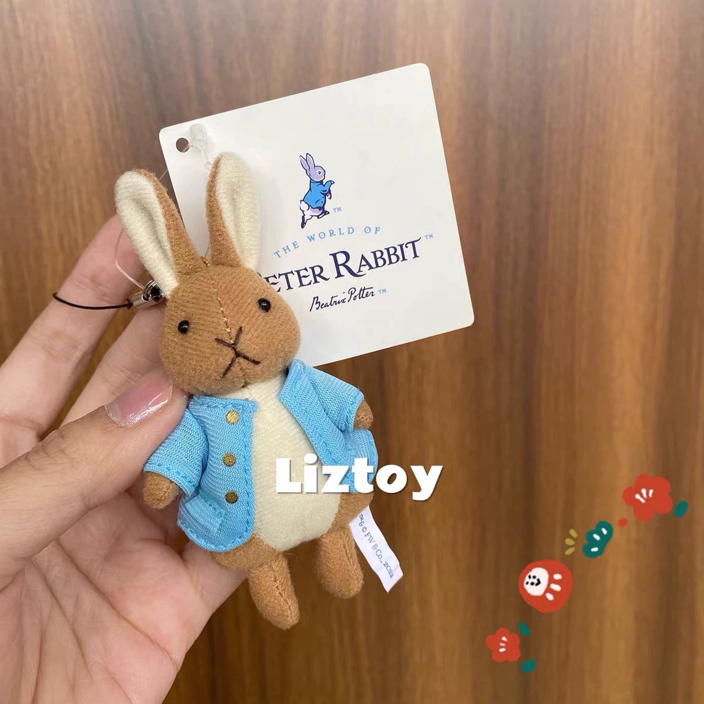 日本peter rabbit正版彼得兔公仔玩偶毛絨手機掛件鑰匙掛飾包掛件