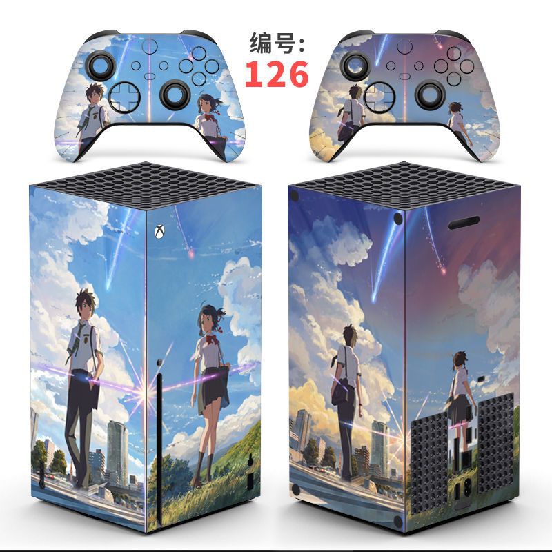 微軟 Xbox Series X痛機貼 遊戲主機貼紙 貼膜 XSX保護套 手把痛貼 彩貼 磨砂不留膠 xbox全套痛貼