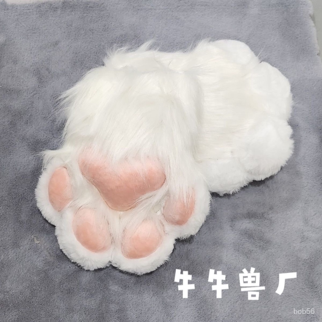 Bobo 特惠】furry彩色獸爪獸裝手爪貓娘手套cos貓爪手套爪子成品暖肉球貓咪爪狗狗熊獸爪交換禮物furryfur