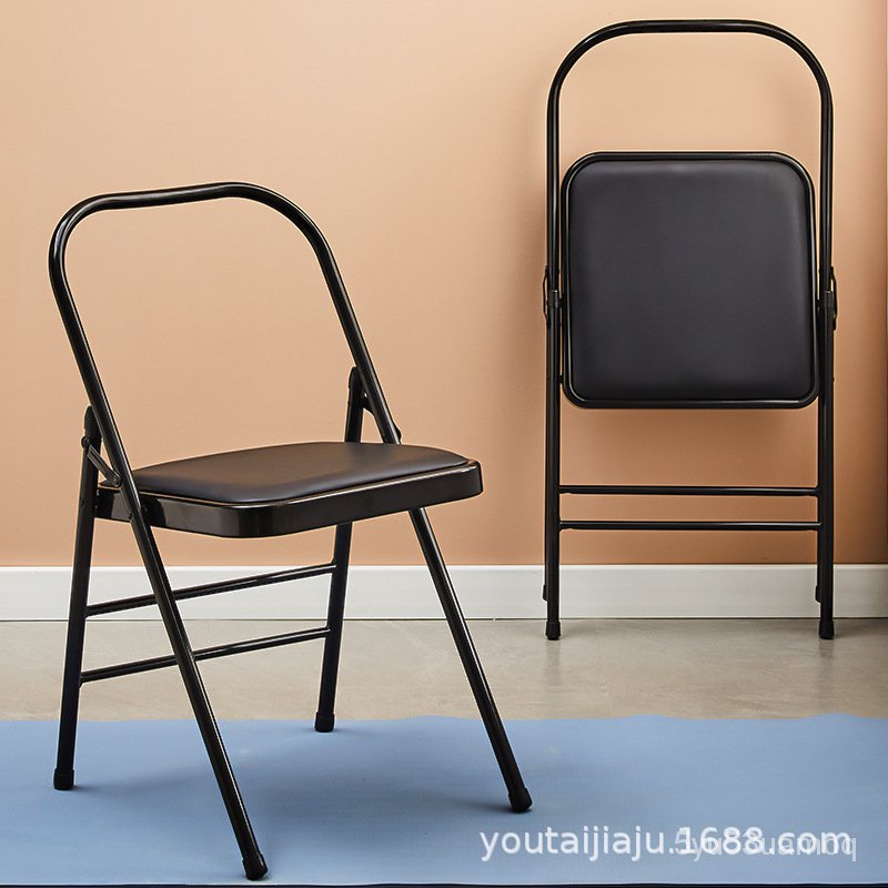【免運】加厚款Yoga瑜伽椅 艾揚格輔具瑜伽椅 PU麵瑜珈椅 輔助椅 折疊椅 瑜伽凳
