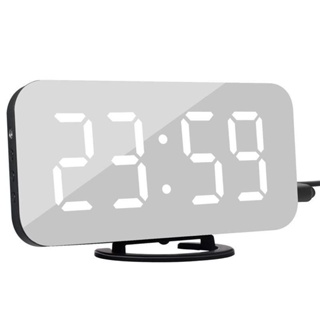 digital led alarm clock with 2 usb charger ports desk clocks