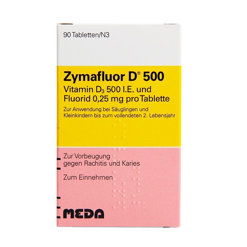 德國諾華Zymafluor寶寶維生素VD3 D500補鈣