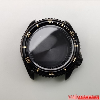42MM代用SKX007精工錶殼NH35A_36機心改裝配件潛水手錶錶殼黑色
