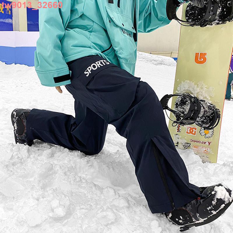 【秒殺】滑雪褲 滑雪服 滑雪衣 滑雪外套 戶外機能單板滑雪褲男刷毛東北零下40度防寒防風防水衝鋒褲子
