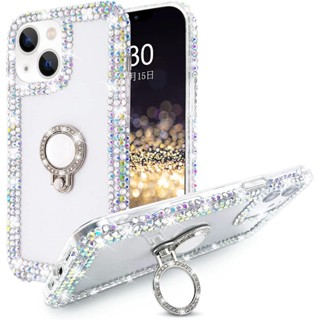 適用OPPO Reno10Pro指環手機殻Reno9鑲鑽手機皮套 保護套